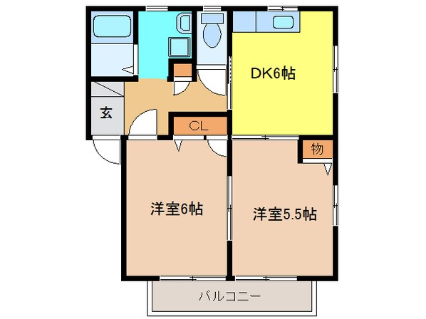 パティオサングリアの物件間取画像